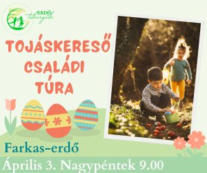 Tojáskereső Családi túra – Farkas-erdő (2026. Április 3. 9.00)