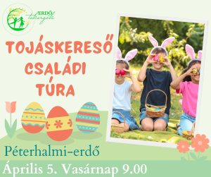 Tojáskereső Családi túra – Péterhalmi-erdő (2026. Április 5. 9.00)